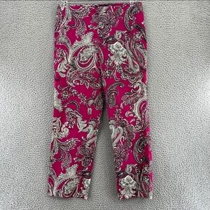 Fuchsia and White Pants